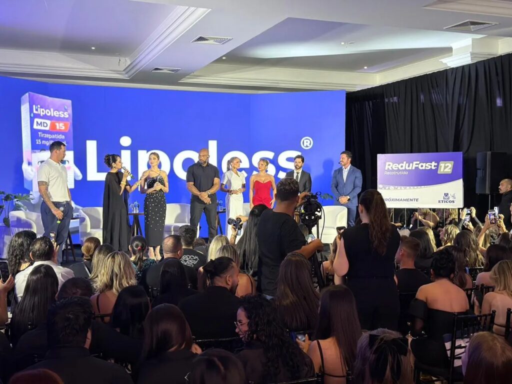 Foto do evento do anuncio da retatrutida no Paraguai